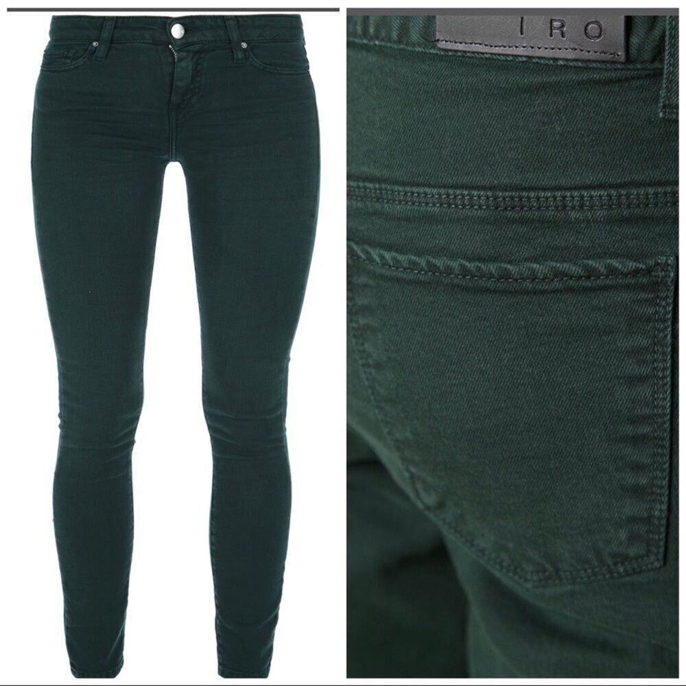 IRO SKINNY GREEN‎ JEANS SIZE 28